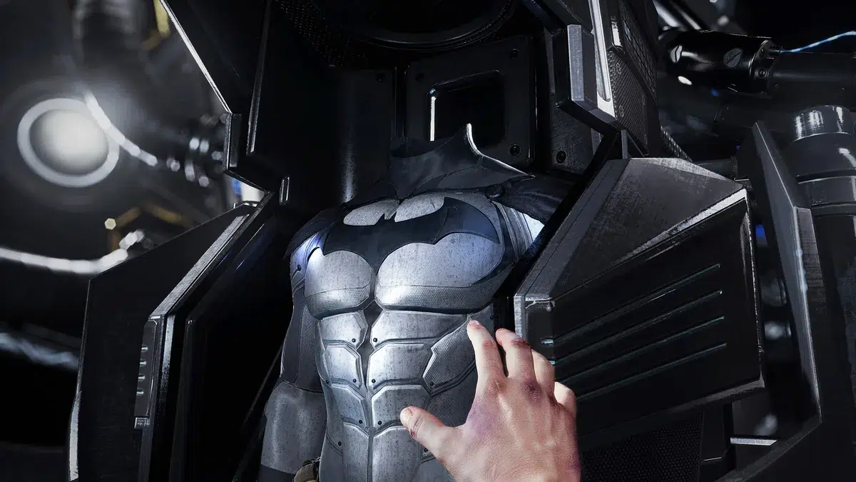 لباس بتمن از دید اولشخص در بازی Batman: Arkham VR