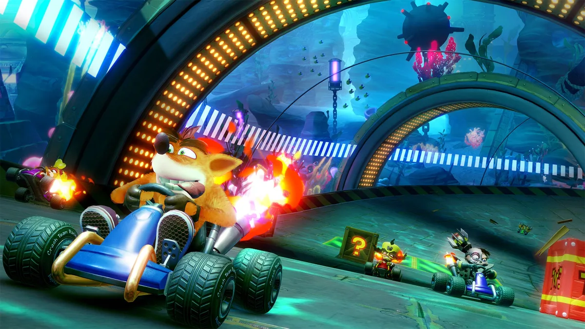 پیست رنگارنگ بازی Crash Team Racing Nitro-Fueled