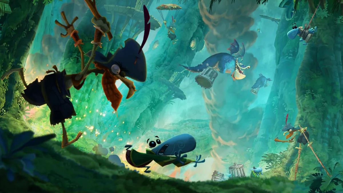 ریمن در مرحلهٔ زیرآبی بازی Rayman Legends