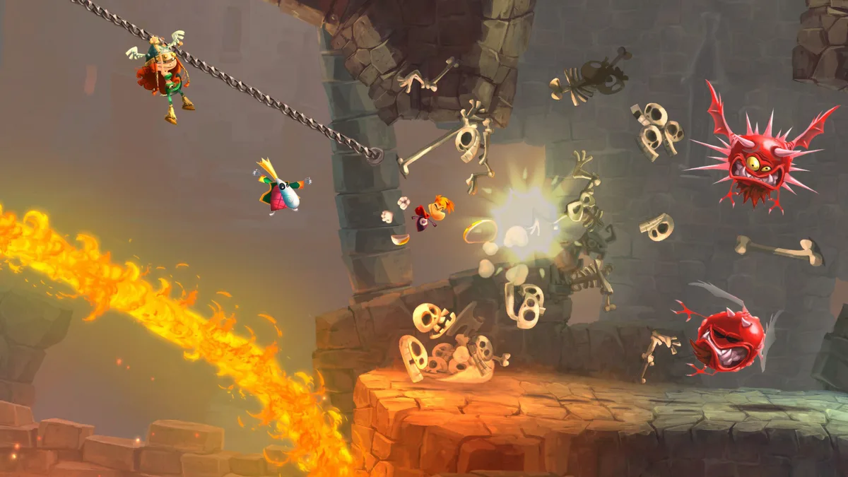 گیمپلی پلتفرمر دوبعدی Rayman Legends